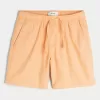 Above-the-Knee Linen-Blend Shorts