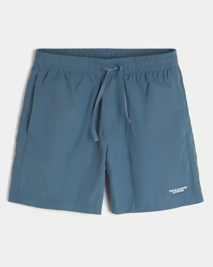 Above-the-Knee Nylon Track Shorts