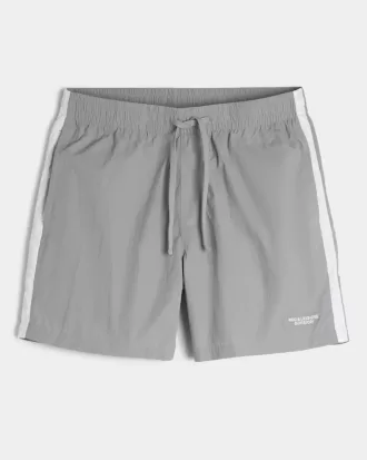 Above-the-Knee Nylon Track Shorts