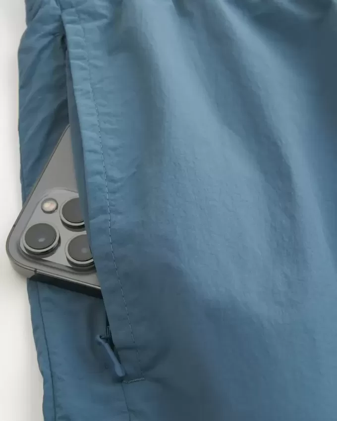 Above-the-Knee Nylon Track Shorts