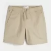 Above-the-Knee Twill Pull-On Shorts