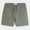 Above-the-Knee Twill Pull-On Shorts Above-the-Knee Twill Pull-On Shorts