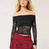 All-Over Lace Off-the-Shoulder Top