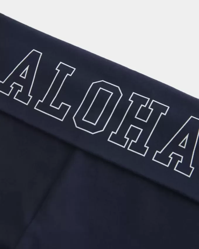 Aloha Graphic Foldover Waist Flare Pants