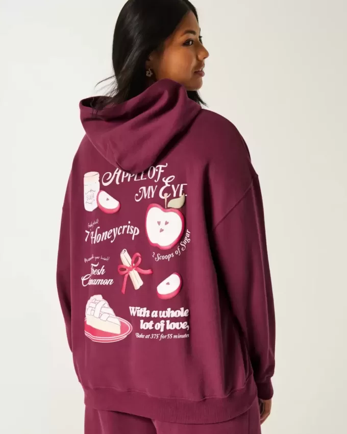 Apple Graphic Hoodie Apple Graphic Hoodie