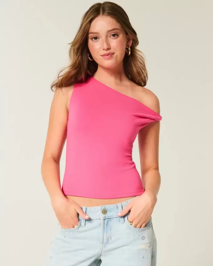 Asymmetrical Off-the-Shoulder Top