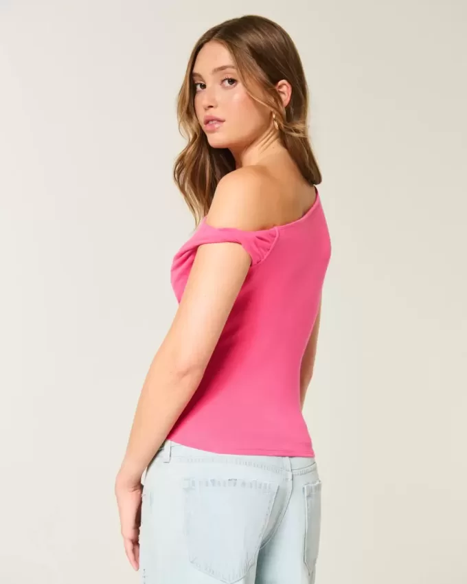 Asymmetrical Off-the-Shoulder Top