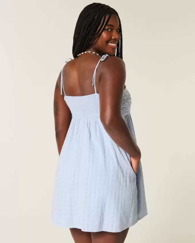 Babydoll Tie-Strap Mini Dress Babydoll Tie-Strap Mini Dress