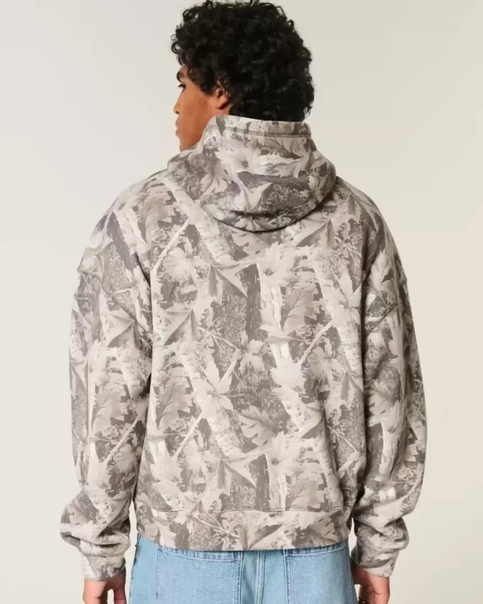 Baggy Cinch Camo Hoodie