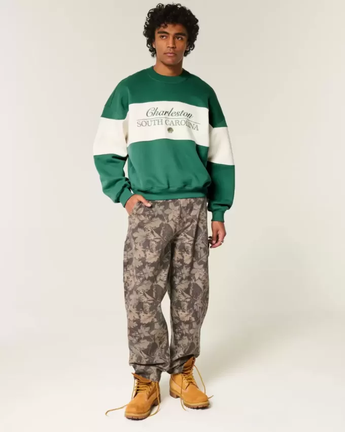 Baggy Cinch Charleston Graphic Crew Sweatshirt