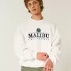Baggy Cinch Malibu Graphic Crew Sweatshirt