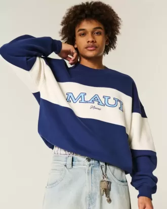 Baggy Cinch Maui Graphic Crew Sweatshirt