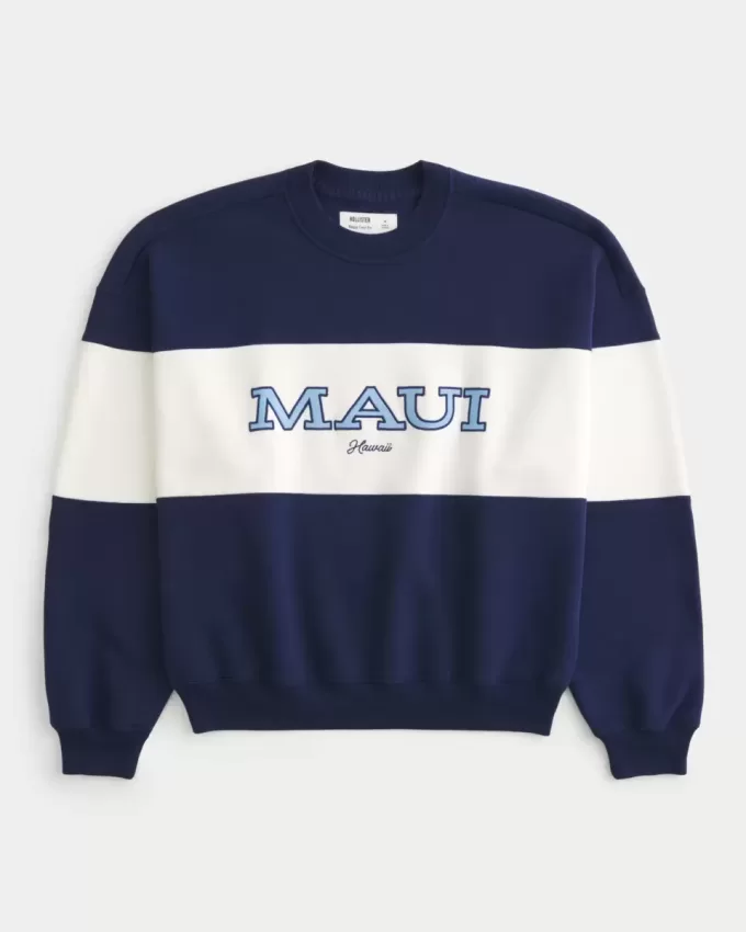Baggy Cinch Maui Graphic Crew Sweatshirt