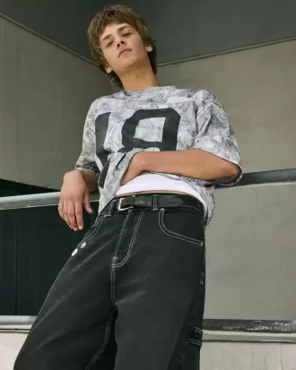 Baggy Graphic Camo Jersey