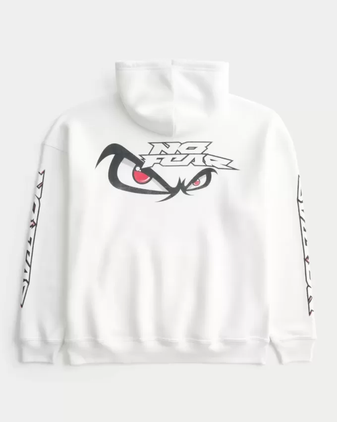 Baggy No Fear Graphic Hoodie Baggy No Fear Graphic Hoodie