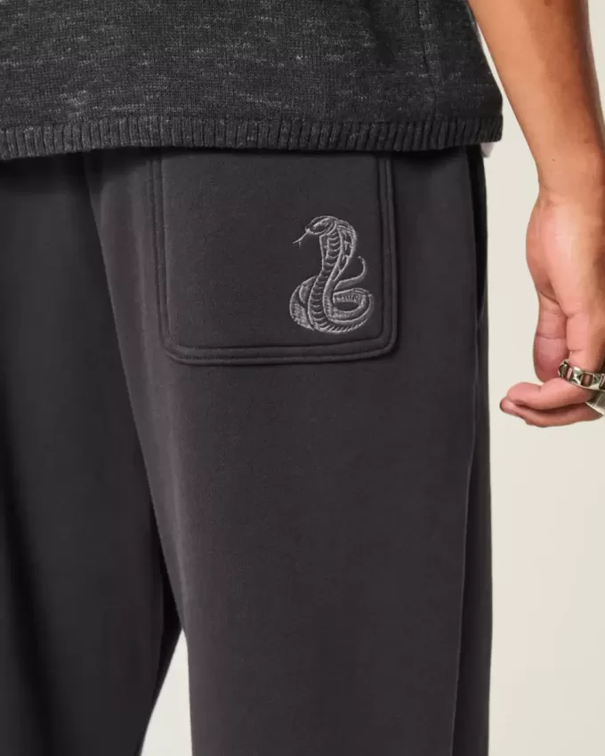 Baggy Snake Graphic Sweatpants