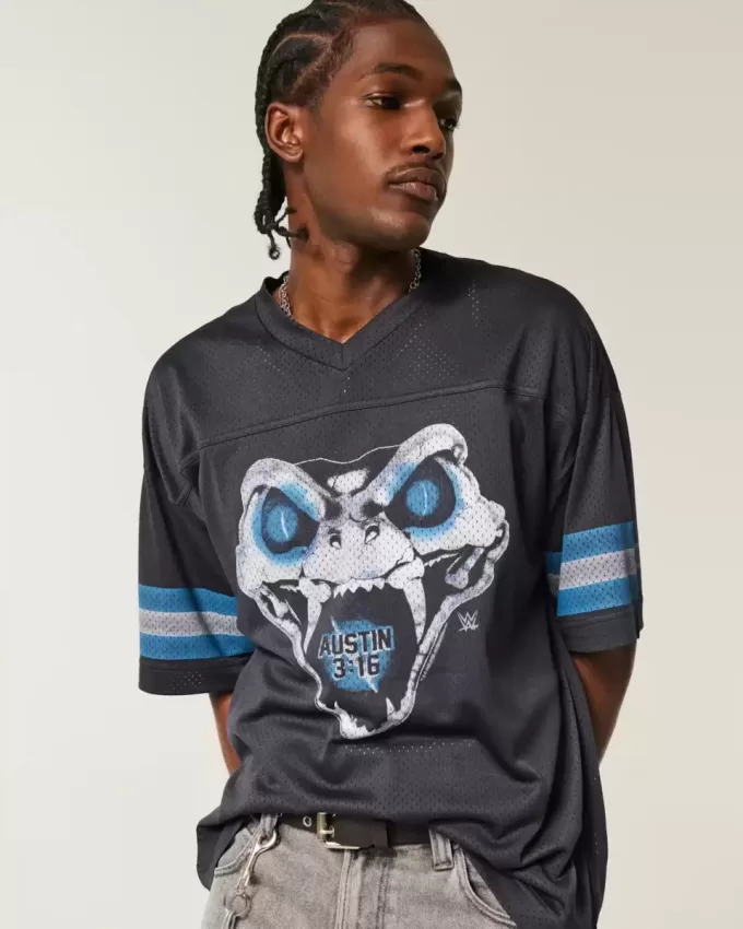 Baggy Stone Cold Steve Austin Graphic Jersey Baggy Stone Cold Steve Austin Graphic Jersey