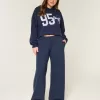 Bow Graphic Baggy Sweatpants