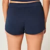 Bow Graphic Fleece Mini Shorts