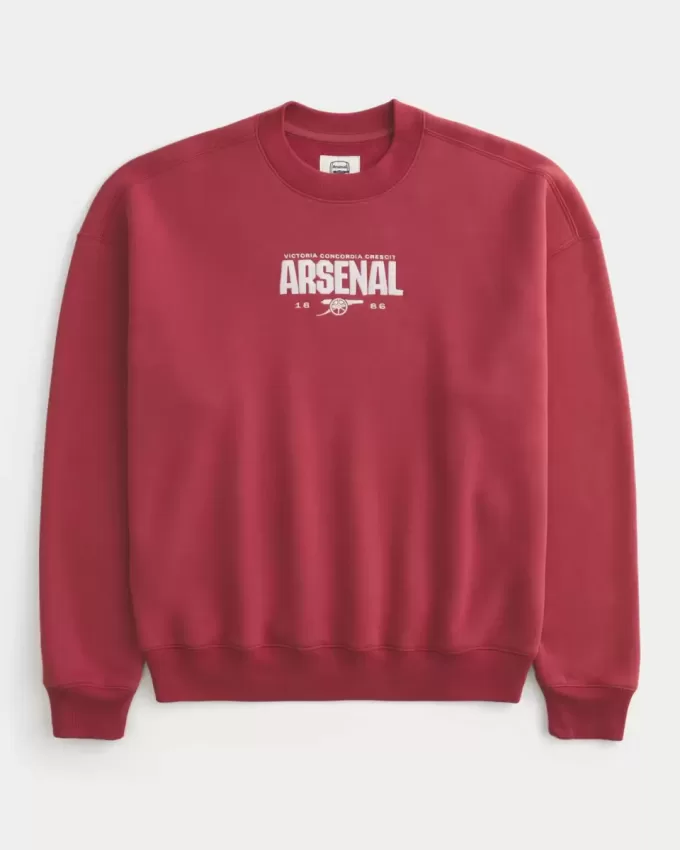 Boxy Arsenal FC Graphic Crew Sweatshirt