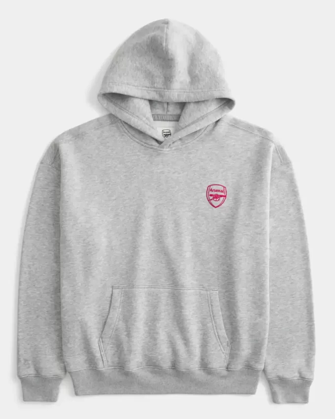 Boxy Arsenal FC Graphic Hoodie