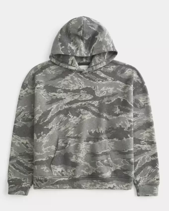 Boxy Camo Hoodie