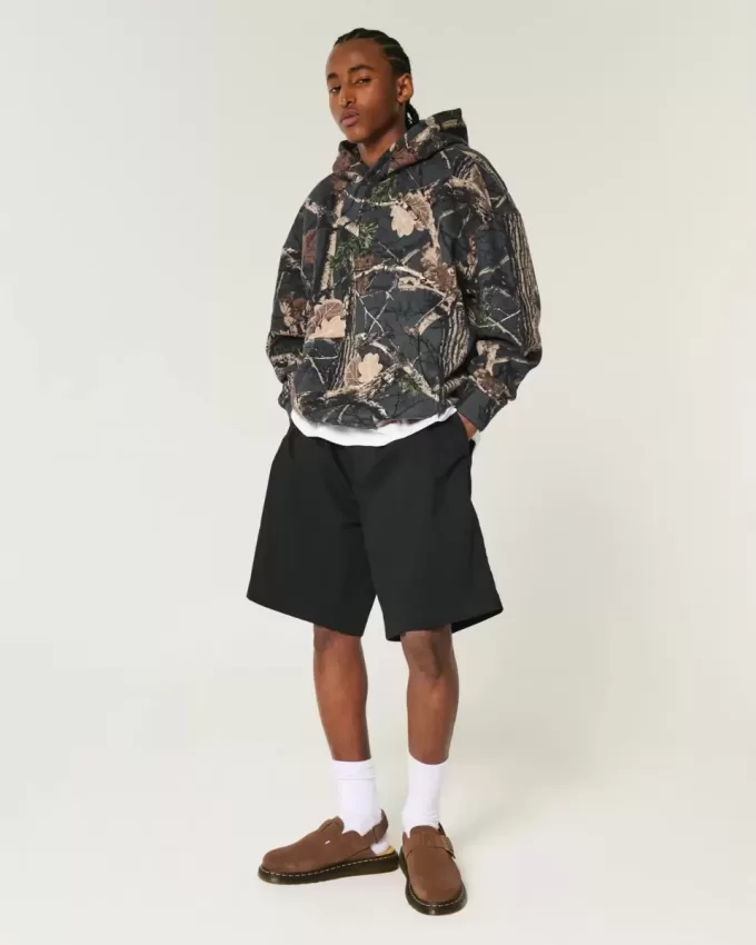 Boxy Camo Hoodie