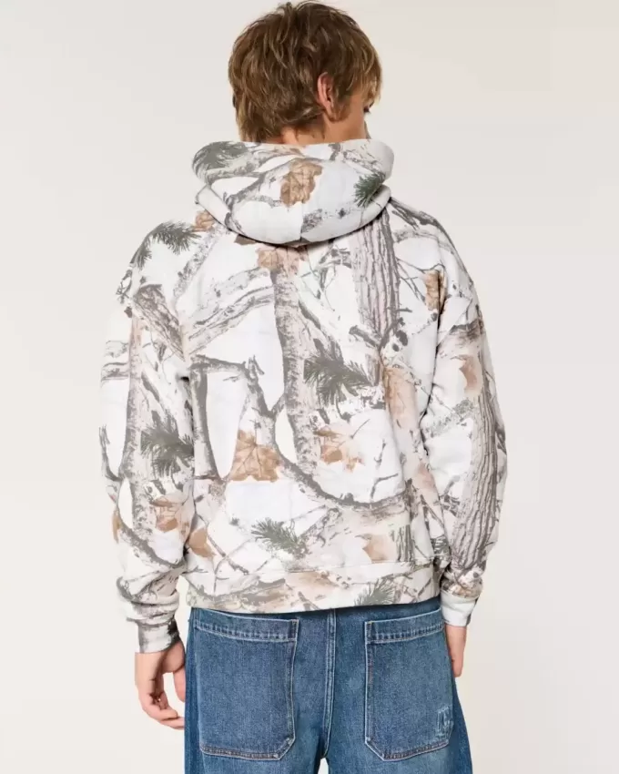Boxy Camo Hoodie