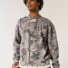 Boxy Camo Logo Crew Sweatshirt
