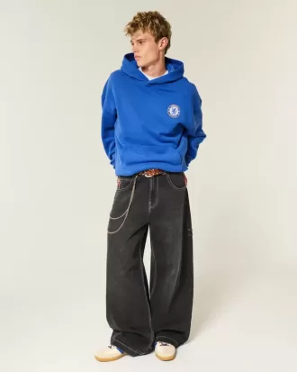 Boxy Chelsea FC Graphic Hoodie