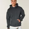 Boxy Contrast Stitch Hoodie