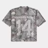 Boxy Crop Camo Dodge Graphic Jersey