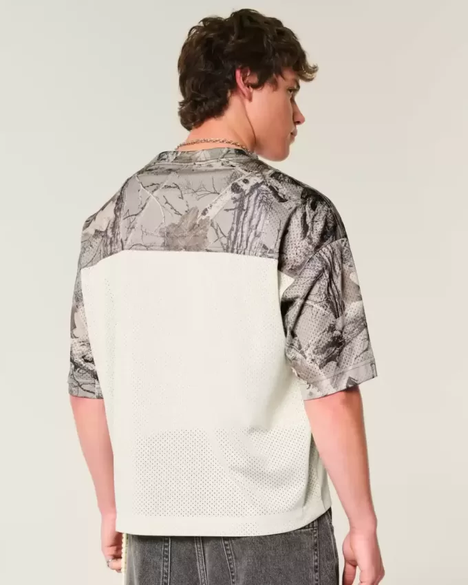 Boxy Crop Camo Jersey