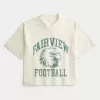 Boxy Crop Fairview Football Graphic Jersey