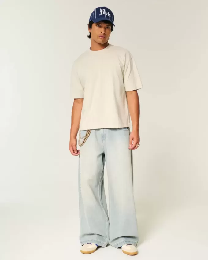 Boxy Crop Heavyweight Crew T-Shirt