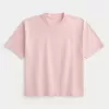 Boxy Crop Heavyweight Washed Crew T-Shirt Boxy Crop Heavyweight Washed Crew T-Shirt