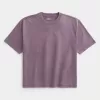 Boxy Crop Heavyweight Washed Crew T-Shirt Boxy Crop Heavyweight Washed Crew T-Shirt