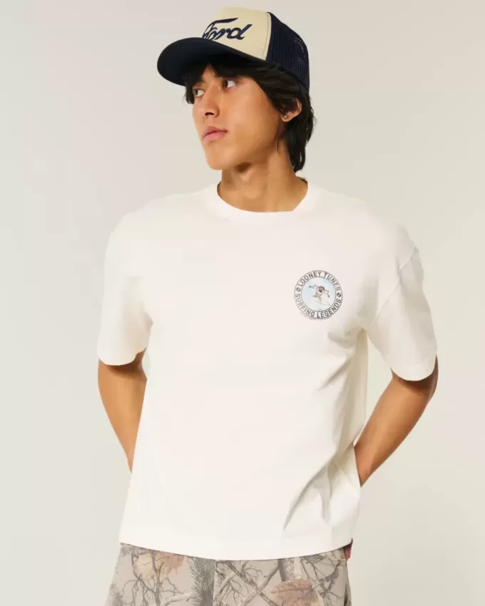 Boxy Crop Looney Tunes Taz Graphic Tee Boxy Crop Looney Tunes Taz Graphic Tee