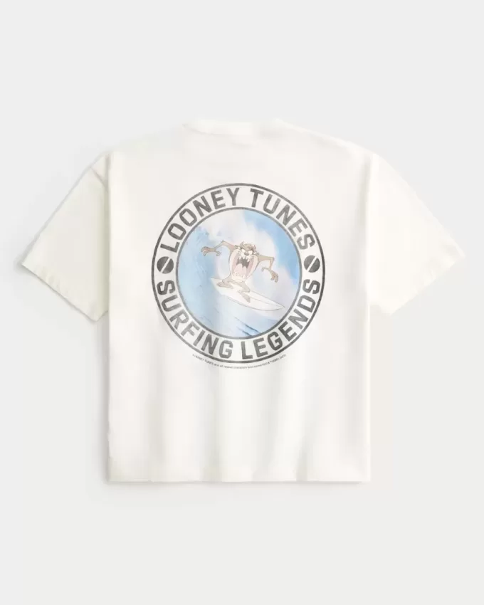 Boxy Crop Looney Tunes Taz Graphic Tee Boxy Crop Looney Tunes Taz Graphic Tee