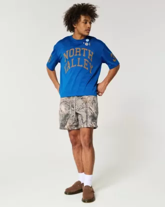 Boxy Crop Mesh North Valley Graphic Jersey