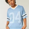 Boxy Crop Number Graphic Jersey Boxy Crop Number Graphic Jersey