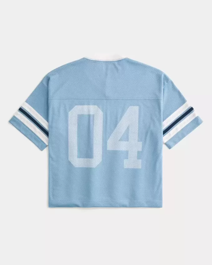 Boxy Crop Number Graphic Jersey Boxy Crop Number Graphic Jersey