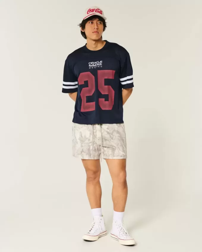 Boxy Crop Oracle Red Bull Racing Graphic Jersey Boxy Crop Oracle Red Bull Racing Graphic Jersey