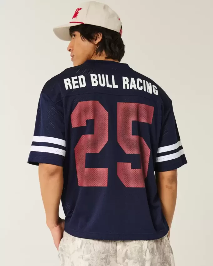 Boxy Crop Oracle Red Bull Racing Graphic Jersey Boxy Crop Oracle Red Bull Racing Graphic Jersey