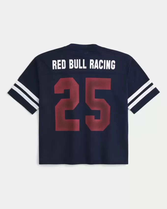 Boxy Crop Oracle Red Bull Racing Graphic Jersey Boxy Crop Oracle Red Bull Racing Graphic Jersey