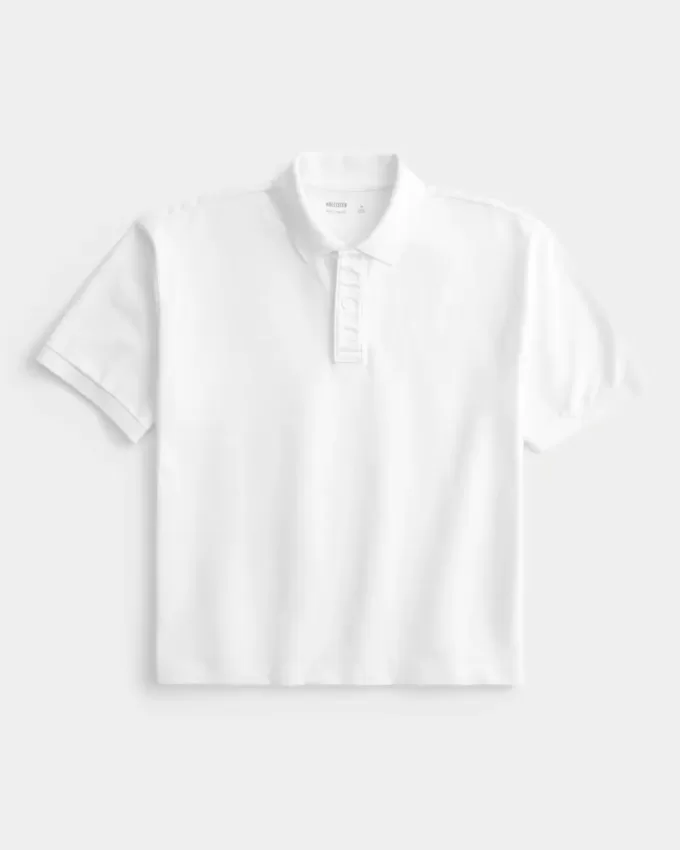 Boxy Crop Polo Boxy Crop Polo