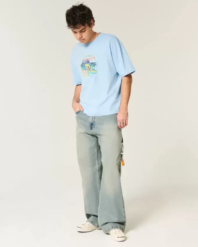 Boxy Crop SpongeBob SquarePants Graphic Tee