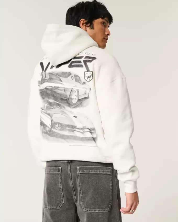 Boxy Dodge Viper Graphic Hoodie