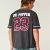 Boxy Dr Pepper Graphic Baseball Jersey