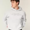 Boxy Flame Graphic Hoodie